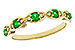 K302-62742: LDS WED RG .21 TW EMERALD .27 TGW