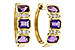 K302-62761: EARRING 1.05 TW AMETHYST 1.16 TGW
