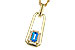 K302-62788: NECKLACE .33 BLUE TOPAZ .40 TGW (5x3MM BT)