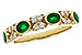 K303-45524: LDS WED RG .54 TW EMERALD .68 TGW