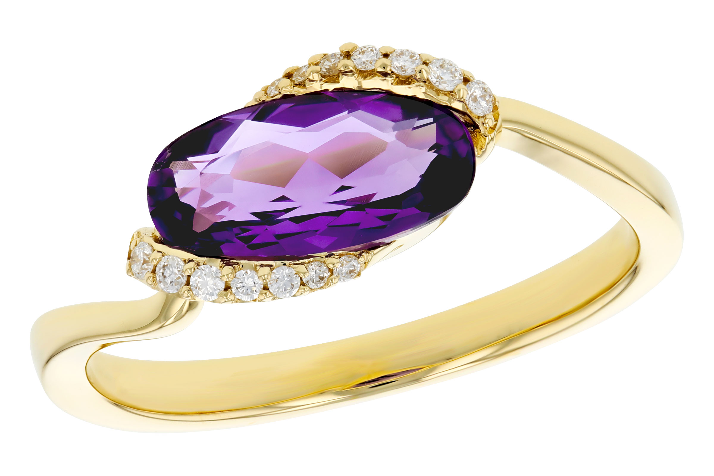 K303-47324: LDS RG 1.07 TW AMETHYST 1.13 TGW (10x5MM AMY)