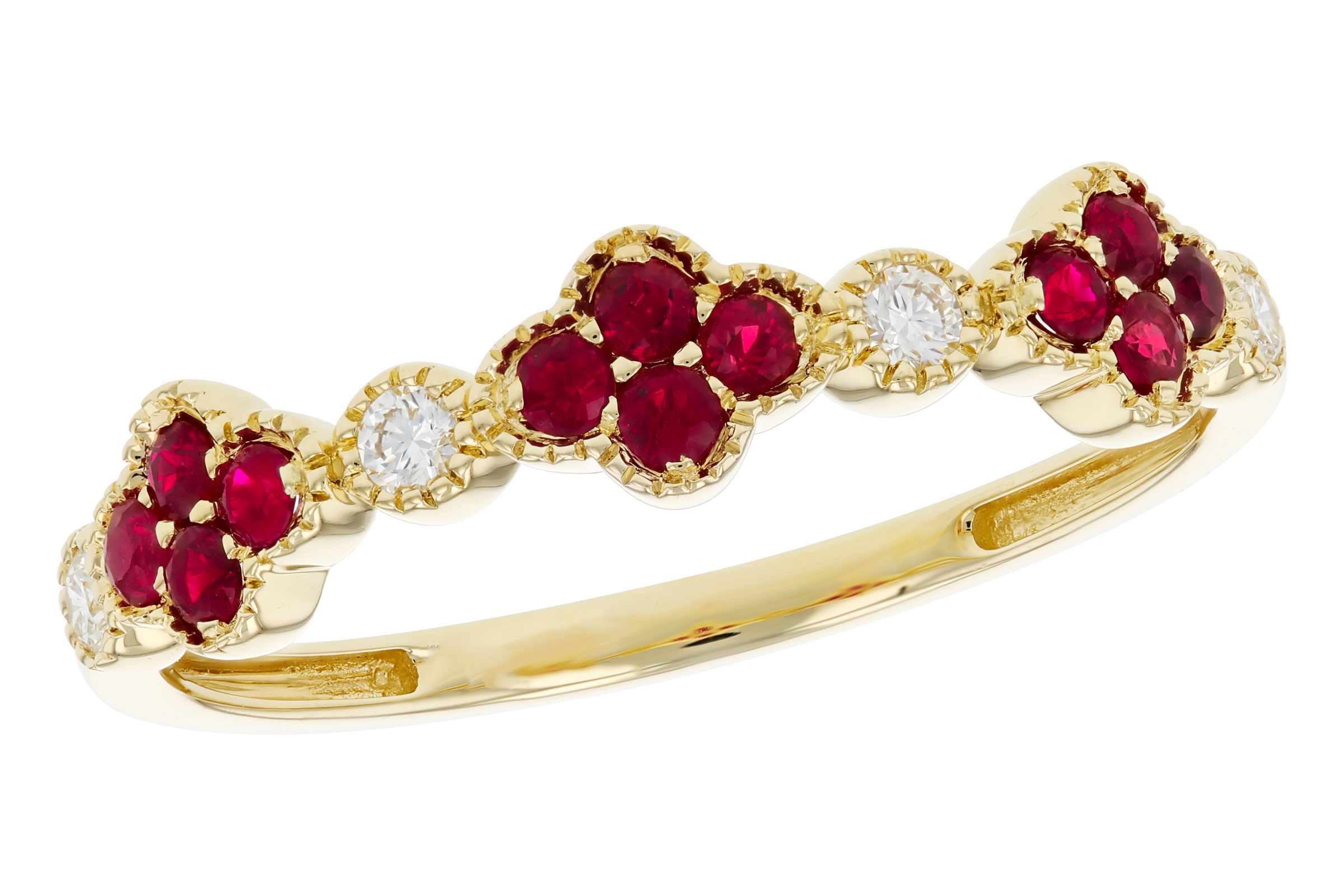 K303-48206: LDS WED RG .22 TW RUBY .30 TGW