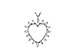 L034-39170: HEART PENDANT .23 TW