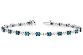L216-23670: BRACELET 3.00 BLUE DIA 4.05 TW