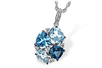 L217-10006: NECK 2.60 BLUE TOPAZ 2.70 TGW