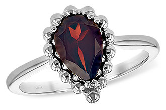 L217-12806: LDS GARNET RING 1.38 CT