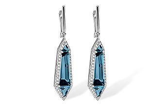 L218-02742: EARR 5.25 LONDON BLUE TOPAZ 5.67 TGW