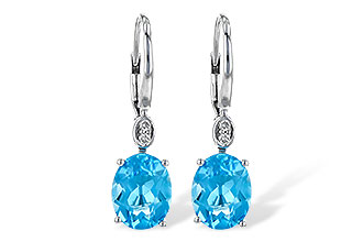 L218-08188: EARR 3.70 TW BLUE TOPAZ 3.75 TGW (9x7MM BT)