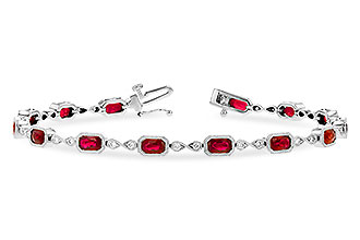 L300-75533: BRACELET 4.50 RUBY 4.82 TGW