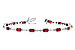 L300-75533: BRACELET 4.50 RUBY 4.82 TGW