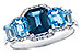 L301-66442: LDS RG 2.15 TW BLUE TOPAZ 2.30 TGW