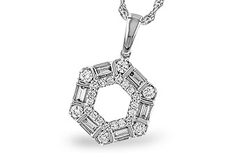 L302-55479: NECKLACE .14 TW BAG .50 TW
