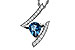 L302-55488: NECK 1.04 LONDON BLUE TOPAZ 1.23 TGW (8x6MM)
