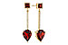 L302-56379: EARRINGS 2.70 TW GARNET 2.77 TGW