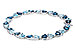 L302-56424: BRACELET 12.20 BLUE TOPAZ 12.50 TGW (7")
