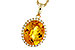 L302-57333: NECKLACE 3.85 CITRINE 4.07 TGW (12x10MM OV)