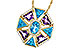 L302-58224: NECKLACE 4.47 SEMI-PREC (BT & AMY) 4.65 TGW