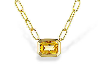 L302-60070: NECKLACE .86 CITRINE (18")