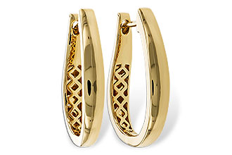L302-60079: GOLD EARRINGS (22MM)