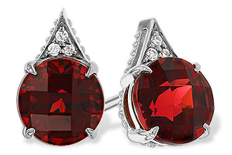 L302-60933: EARR 2.08 TW GARNET 2.10 TGW (6MM RD)