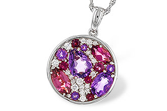 L302-60997: NECK 1.83 TW SEMI-PRECIOUS (P.TOUR, AMY) 2.00 TGW