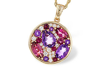 L302-60997: NECK 1.83 TW SEMI-PRECIOUS (P.TOUR, AMY) 2.00 TGW