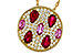 L302-62742: NECK 1.42 TW PRECIOUS (RUBY & PINK SAPP) 1.82 TGW