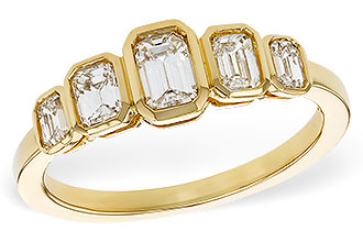 L302-62788: LDS DIA WED RG .90 TW EMERALD CUTS