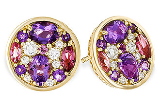 L302-62815: EARR .82 TW SEMI-PRECIOUS (P.TOUR, AMY) .98 TGW