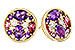 L302-62815: EARR .82 TW SEMI-PRECIOUS (P.TOUR, AMY) .98 TGW