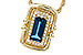 L303-45497: NECK .84 LONDON BLUE TOPAZ .96 TGW (8x4MM LBT)