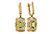 L303-45506: EARRINGS .71 TW PERIDOT .88 TGW (6x3MM PER)