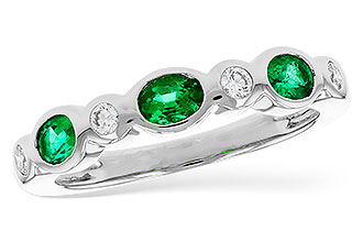 L303-45524: LDS WED RG .43 EMERALD .56 TGW