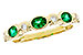 L303-45524: LDS WED RG .43 EMERALD .56 TGW