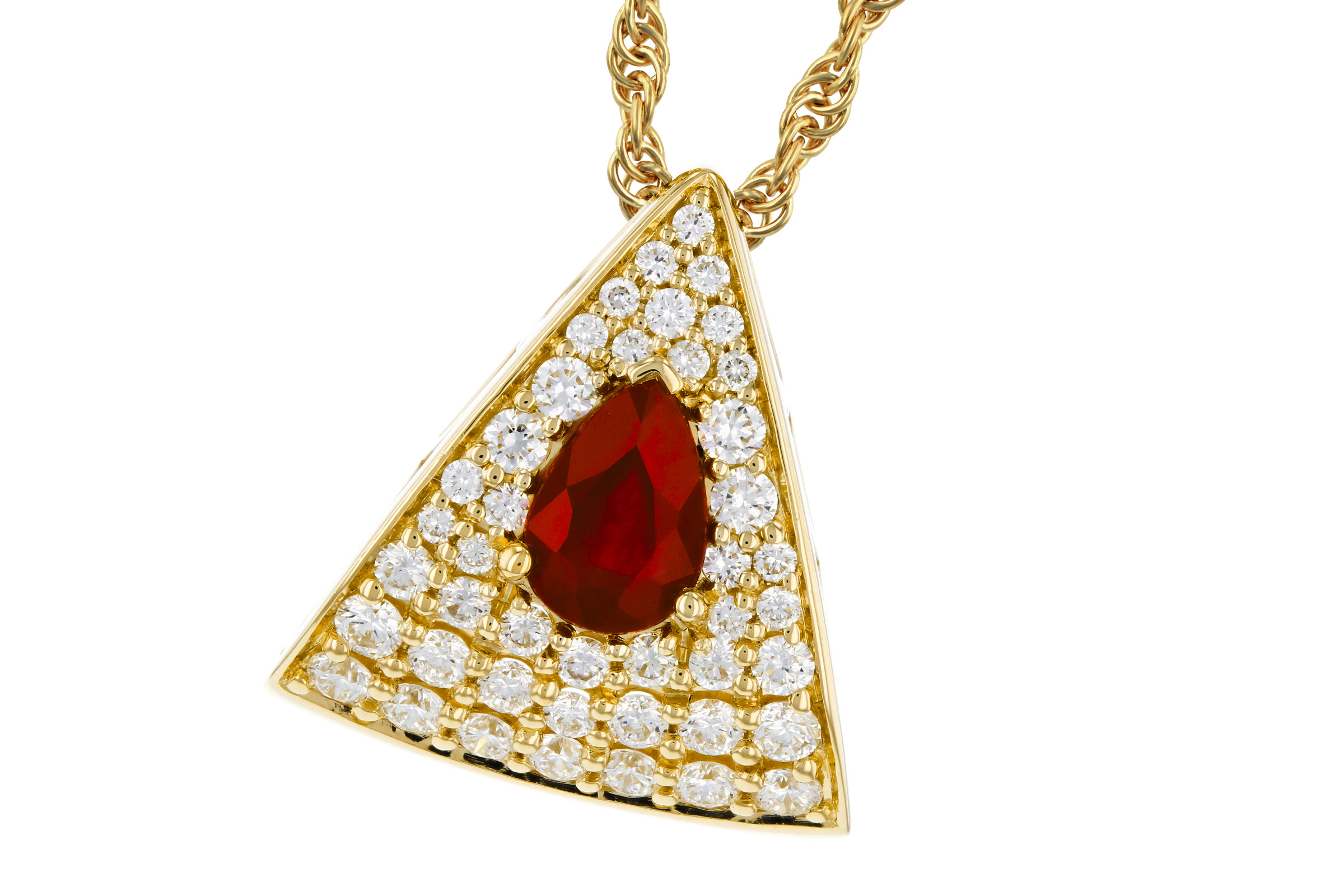 L303-47351: NECKLACE .46 RUBY .80 TGW (6x4MM RU)