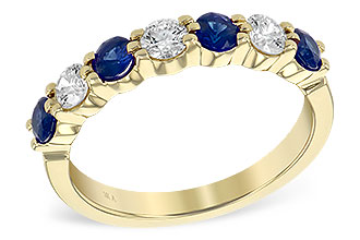 M213-48215: LDS WED RG .61 TW SAPP 1.00 TGW