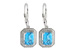 M215-30006: EARR 2.20 BLUE TOPAZ 2.36 TGW