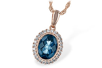 M217-10015: NECK 1.28 LONDON BLUE TOPAZ 1.41 TGW