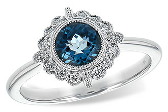 M217-10033: LDS RG .93 BLUE TOPAZ 1.05 TGW