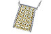 M217-10951: NECK .95 YELLOW DIAS 1.09 TW