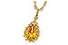 M217-12797: NECKLACE 1.06 CT CITRINE