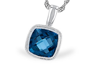 M301-68188: NECKLACE 1.10 CT LONDON BLUE TOPAZ