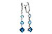 M302-55524: EARRINGS 2.41 TW BLUE TOPAZ 2.45 TGW