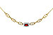 M302-56397: NECK .63 GARNET .75 TGW (6x4MM E.C. GAR / 18")