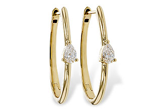 M302-56406: EARRINGS .45 TW PEAR DIAMONDS