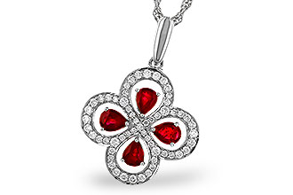 M302-56415: NECKLACE .68 RUBY TW .96 TGW