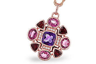 M302-57279: NECKLACE 2.76 SEMI-PREC (AM,GT,PT) 2.82 TGW