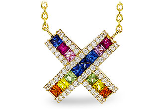 M302-57297: NECK .84 MULTI-COLOR SAPP 1.11 TGW (18")