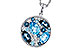 M302-58215: NECKLACE 2.31 TW BLUE TOPAZ 2.48 TGW