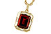 M302-58242: NECKLACE 3.65 GARNET 3.82 TGW (10x8MM GAR)
